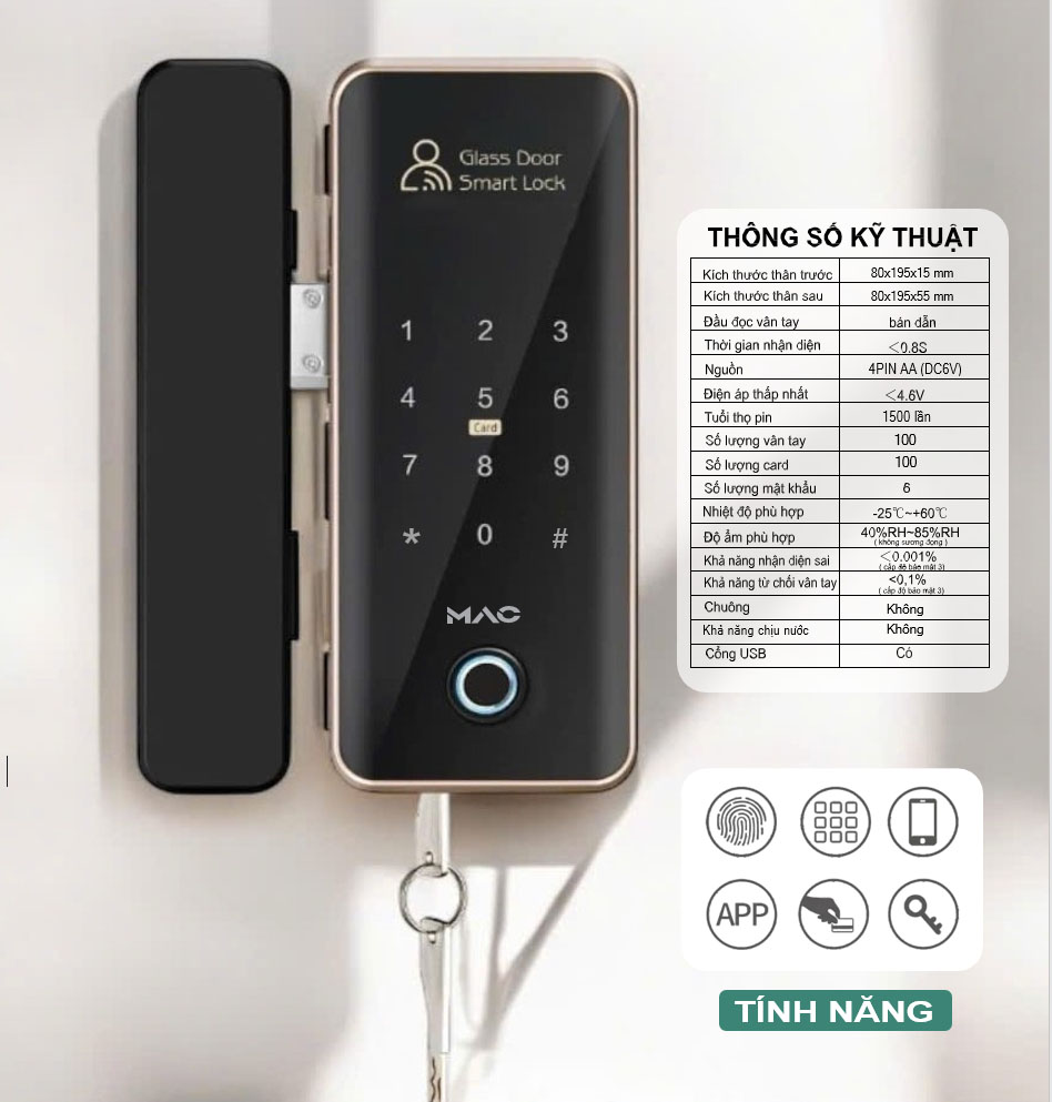 Khóa Điện Tử MAC-C308