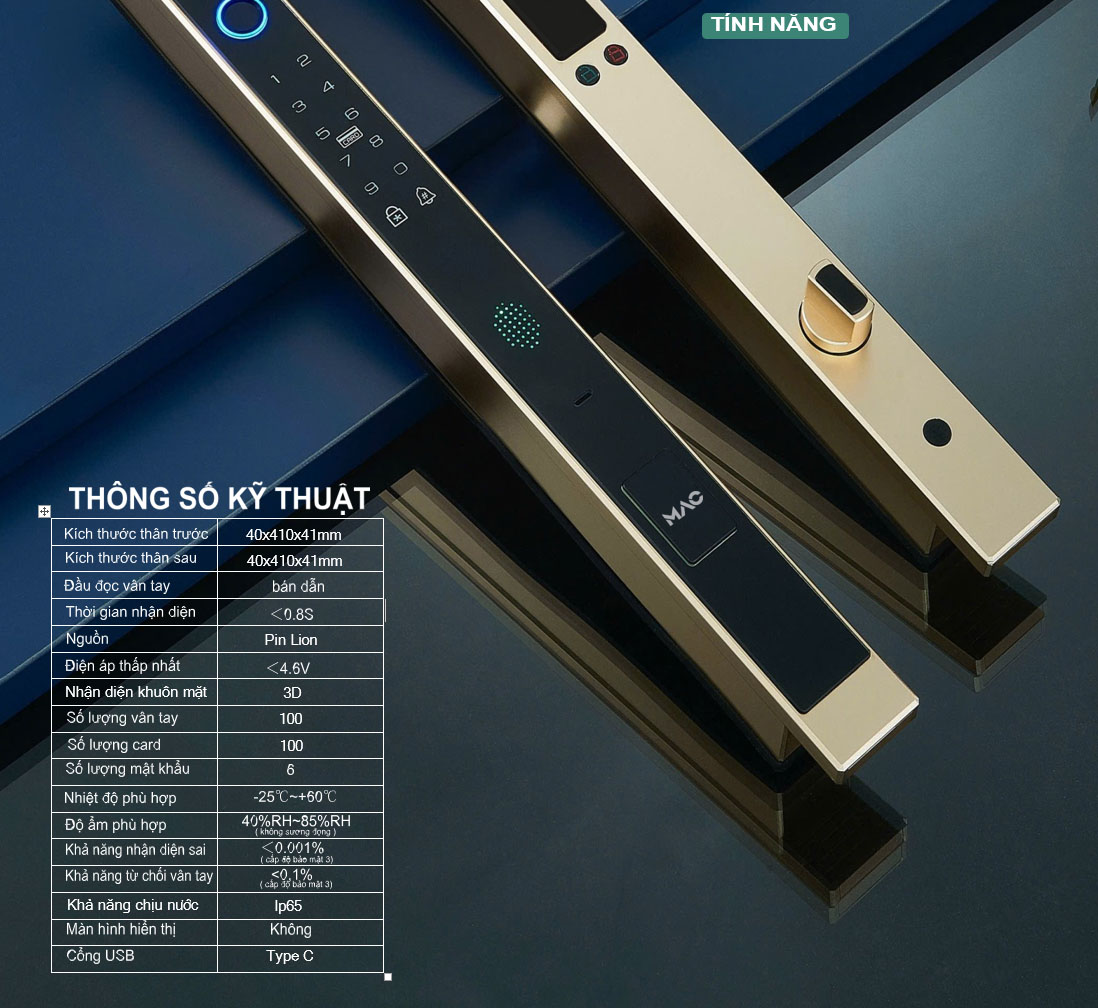 Khóa Điện Tử MAC-H5 - Ảnh 2