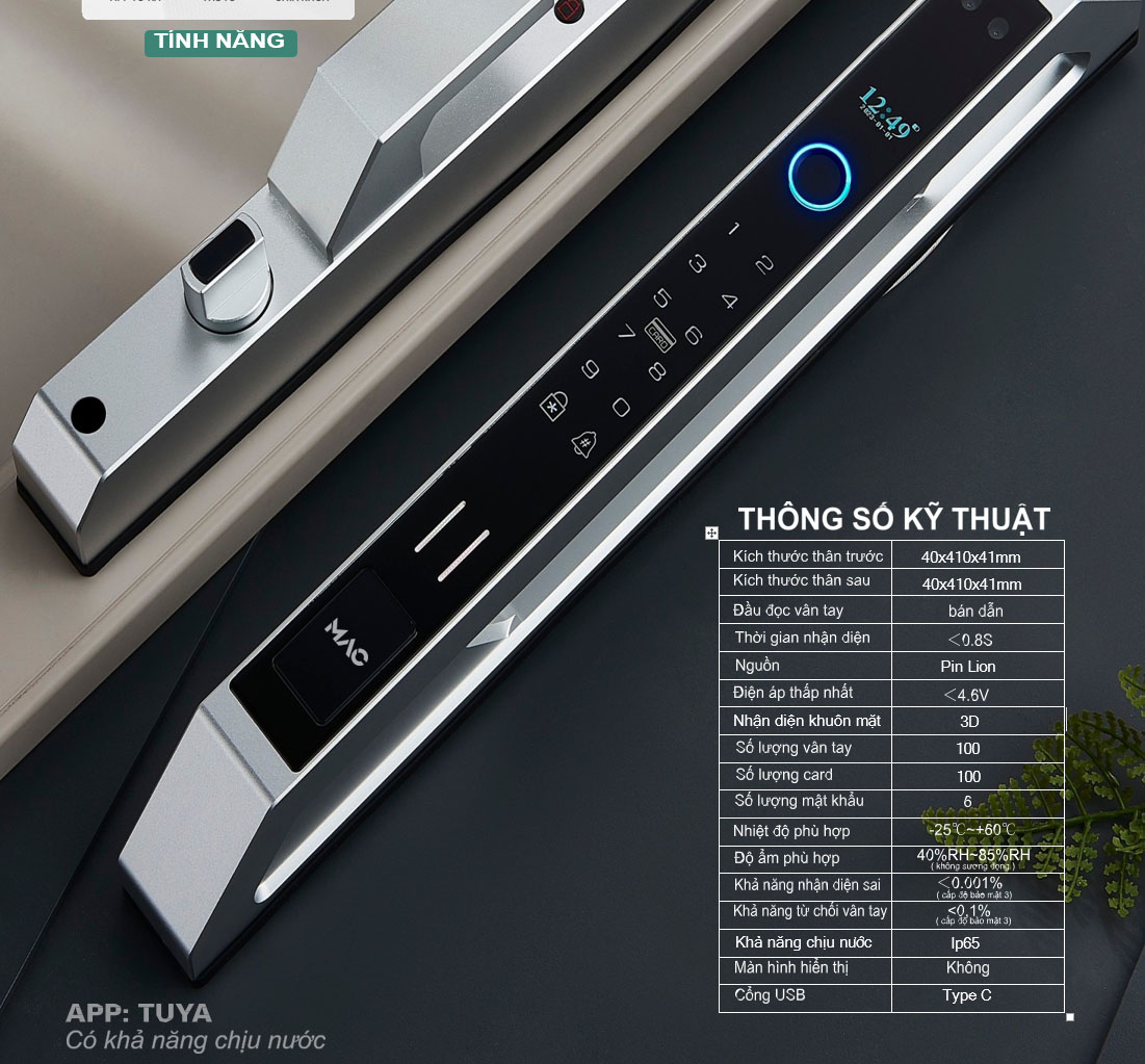 Khóa Điện Tử MAC-H6