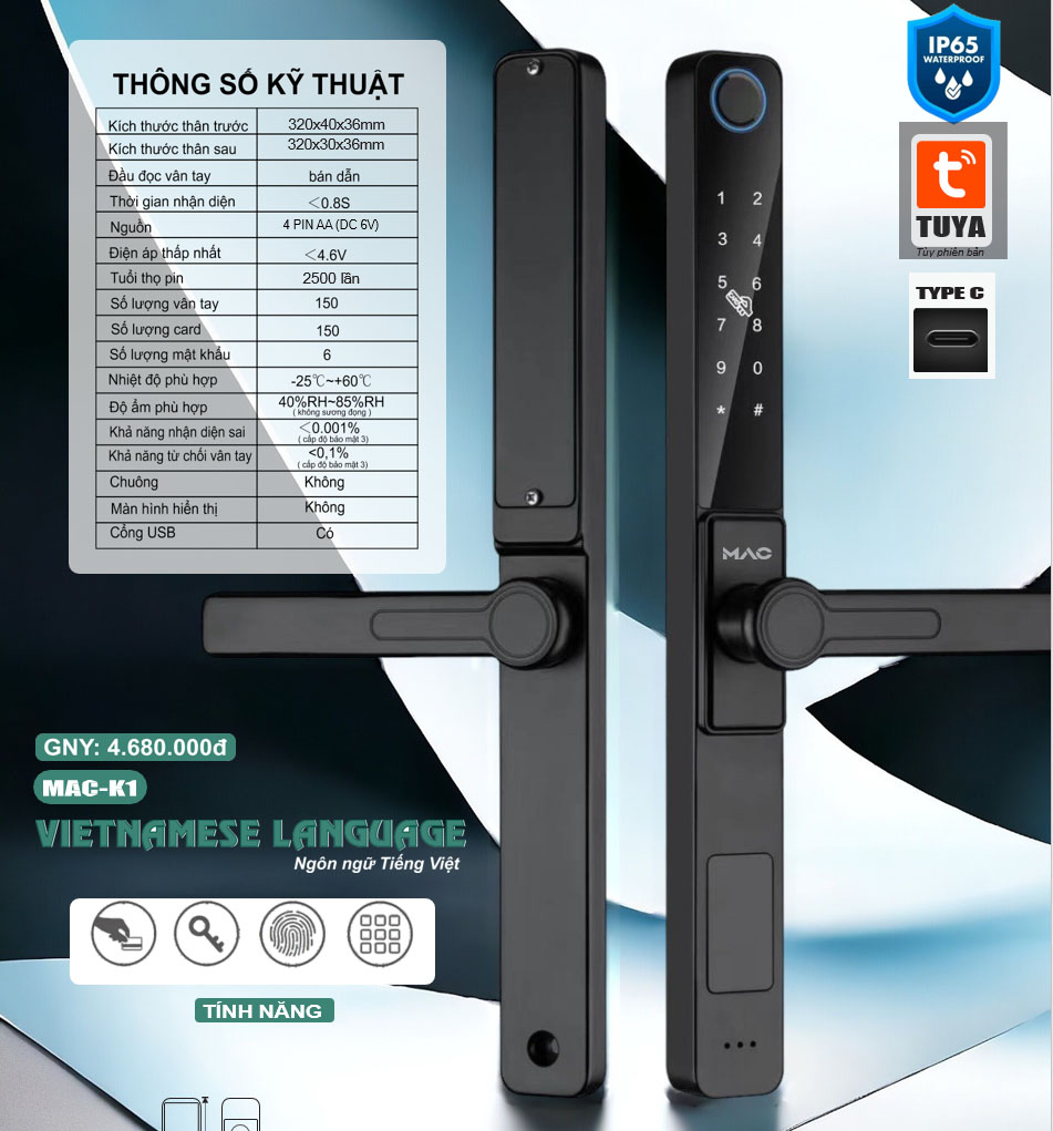 Khóa Điện Tử MAC-M1